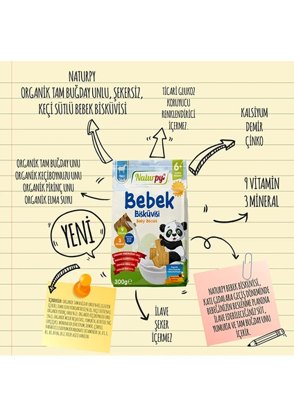 NATURPY BEBEK BİSKÜVİSİ 250 GR