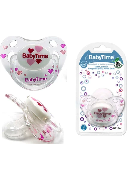 BABYTIME DAMAKLI ŞEFFAF DESENLİ EMZİK