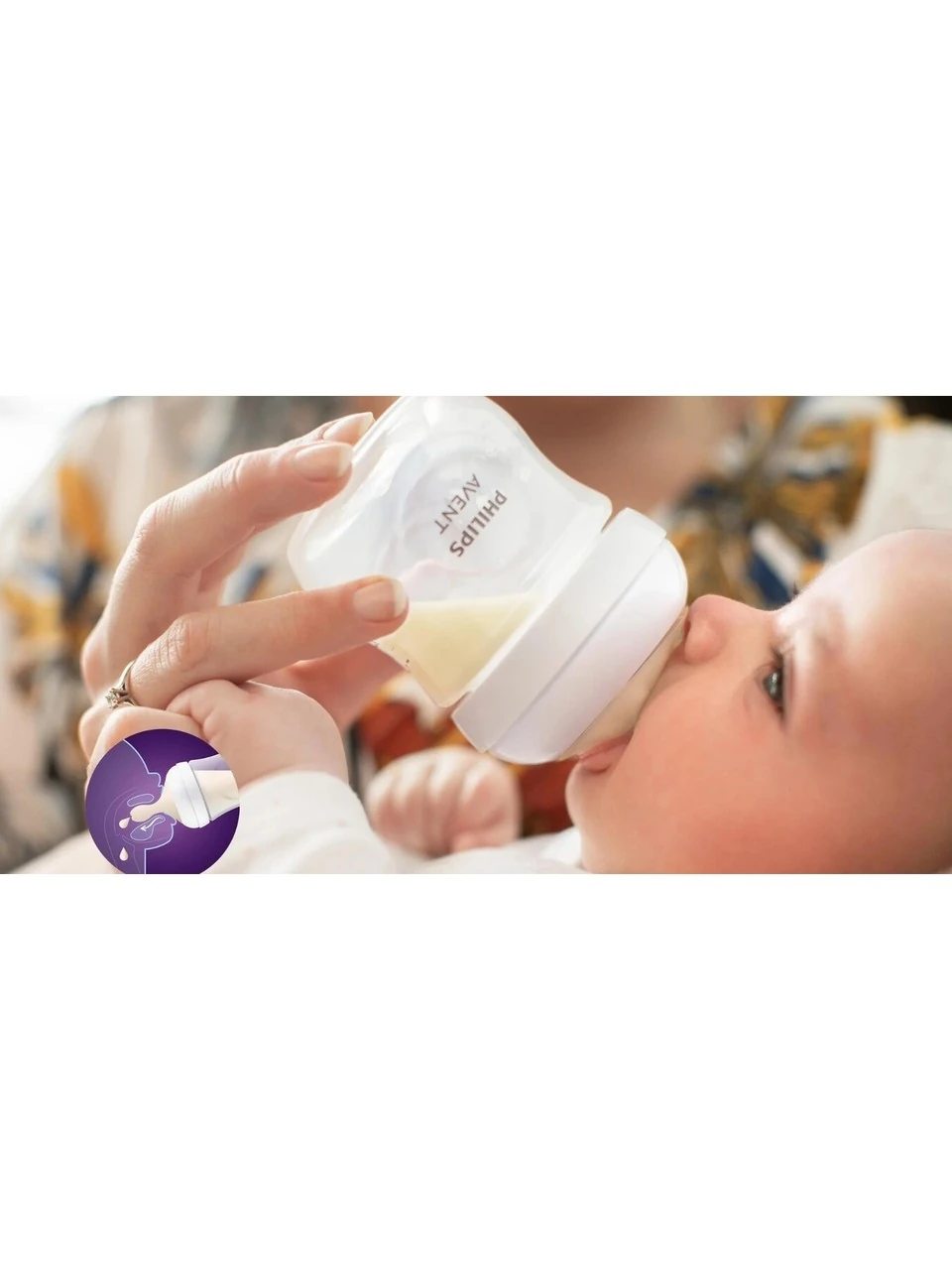 AVENT DOĞAL TEPKİLİ CAM BİBERON 120ML 0+ AY