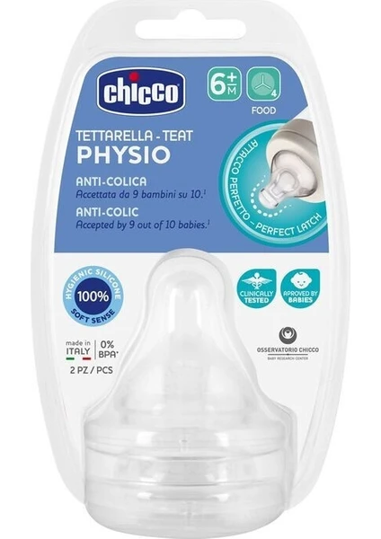 Chicco P5 Antikolik Biberon Emziği Mama Akışı 6+ Ay 2'li