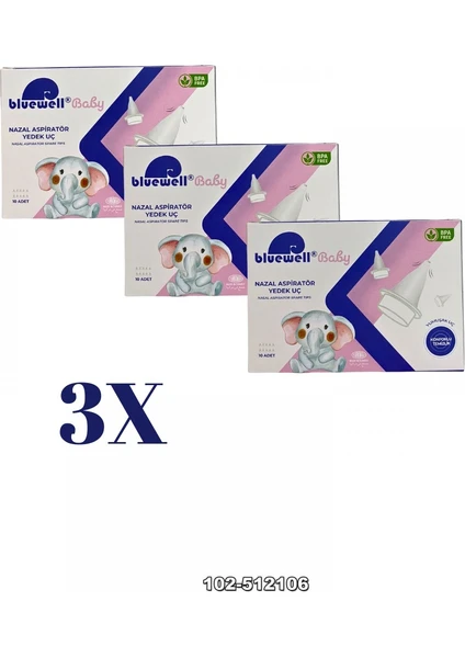 BLUWELL BABY NAZAL ASPİRATÖR YEDEK UÇ 10 LU