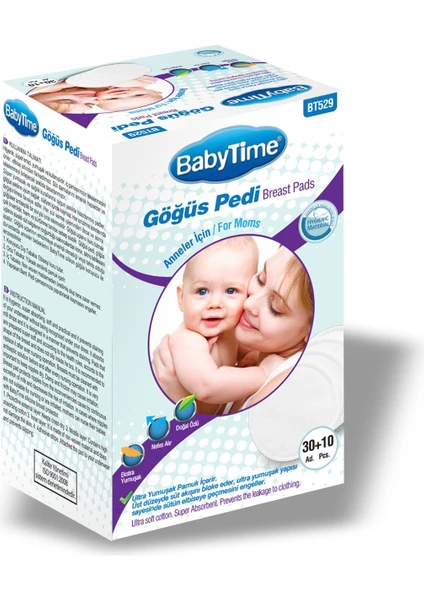 Baby Time Göğüs Pedi 40lı