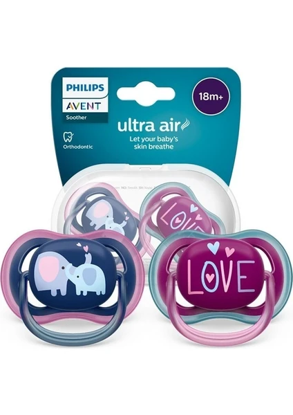 Philips Avent SCF349/22 Ultra Air Emzik 18+ Ay 2li Kız