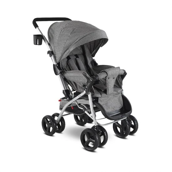 BABYHOPE ÇİFT YÖNLÜ BEBEK ARABASI 603 GRİ