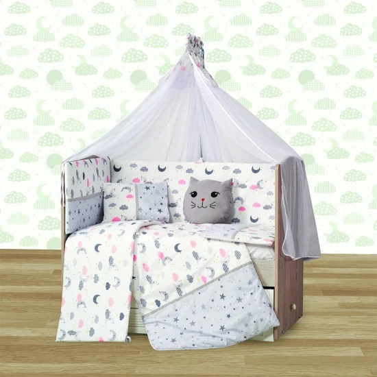 BABYHOPE HİLAL UYKU SETİ GRİ