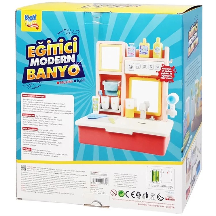 Eğitici Sesli ve Müzikli Modern Banyo Lavabo 