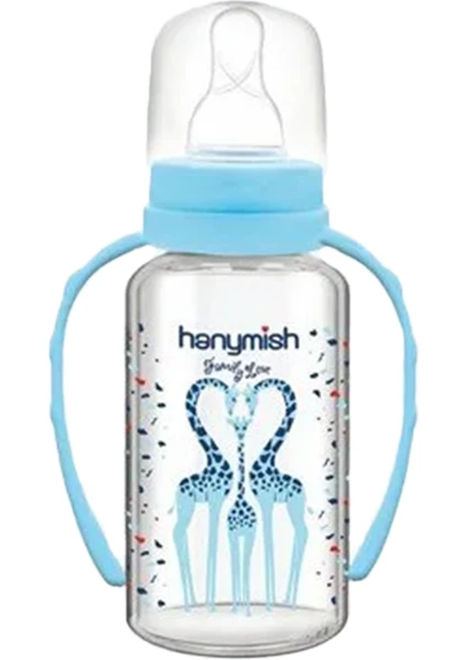 HANYMISH BİBERON CAM KULPLU 125 ML.