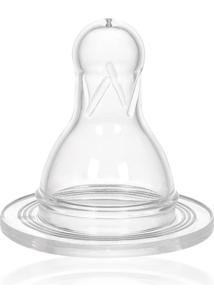 Wee Baby Yuvarlak Uçlu Silikon Biberon Emziği 0+ Ay