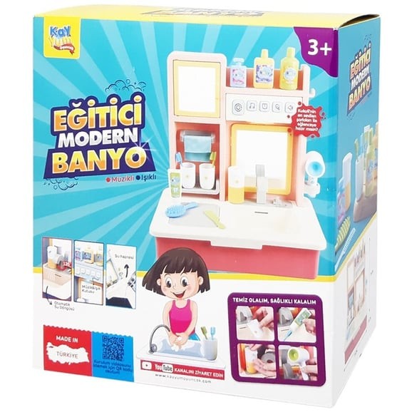 Eğitici Sesli ve Müzikli Modern Banyo Lavabo 