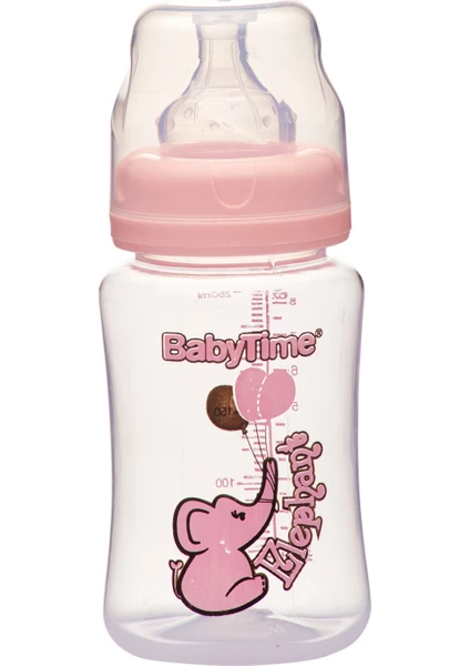 BABYTIME GENİŞ AĞIZ PP BİBERON S.UÇLU 250CC