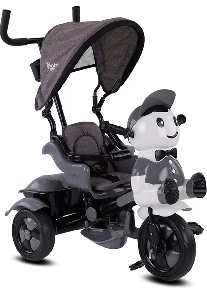 Babyhope Yupi Triycle lux Üç Tekerlikli Bisiklet Gri