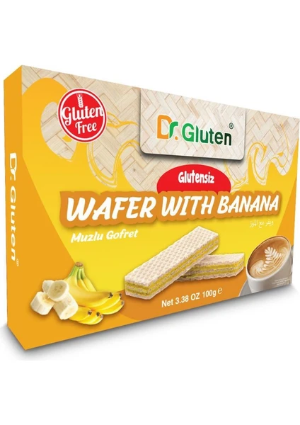 DR.GLUTEN GLUTENSİZ MUZLU GOFRET 100 GR.