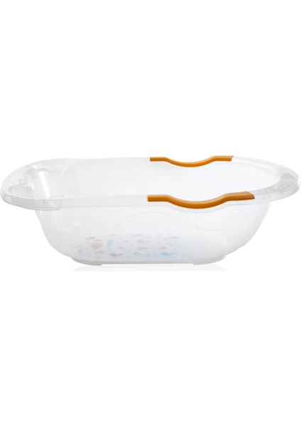 Babyjem Giderli Desenli Bebek Banyo Küveti Şeffaf Beyaz