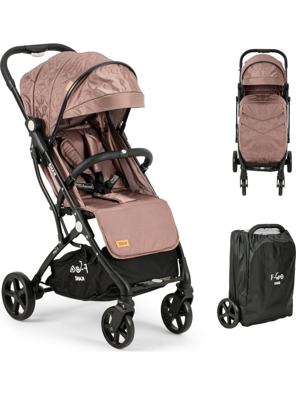 Kanz F-Go Kabin Bebek Arabası Kahve