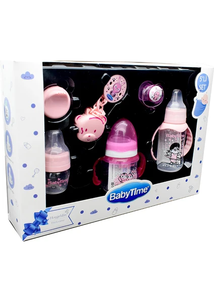 BABYTIME 5Lİ SET MAVİ - PEMBE