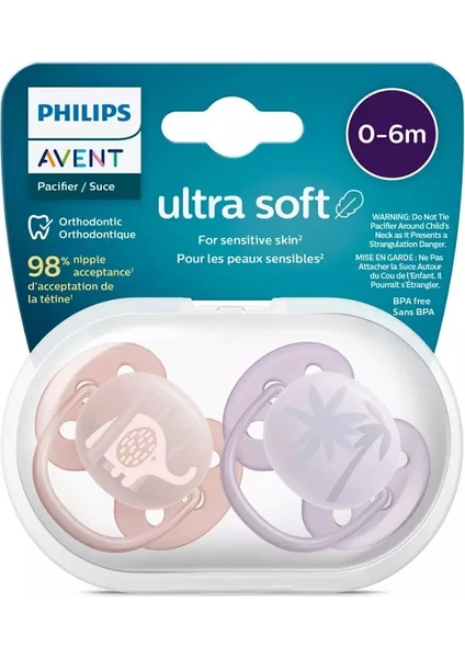 Philips Avent SCF091/09 Ultra Soft Silikon Emzik 0-6 Ay Kız