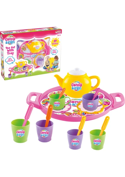 Dede Candy Tepsili Çay Set