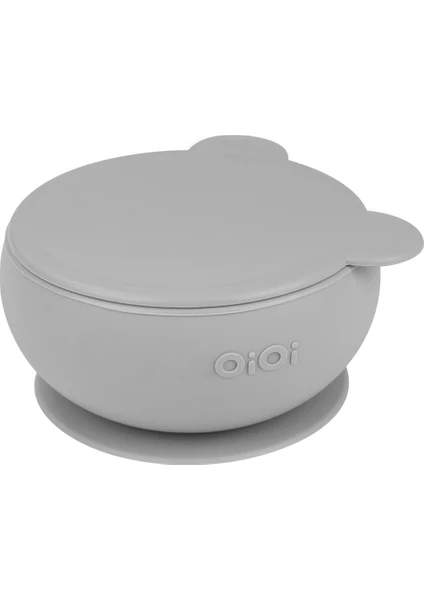OiOi Vakumlu Mama Kasesi Kapaklı Powder Grey