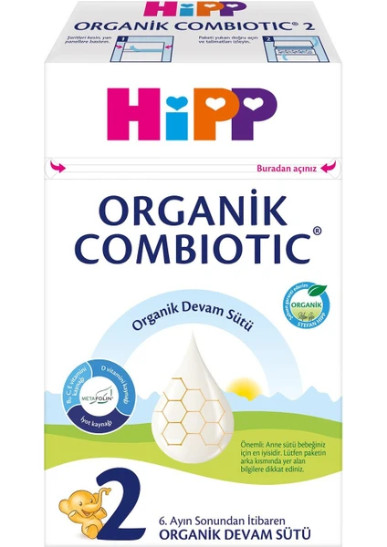 HİPP 2 ORGANİC COMBİOTİC BEBEK SÜTÜ 600 gr