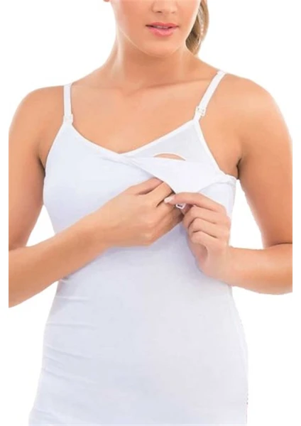 İmer Emzirme Korse Atleti Beyaz 2/M