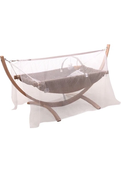 Holmen Fethiye Ahşap Hamak Cibinlikli Gold