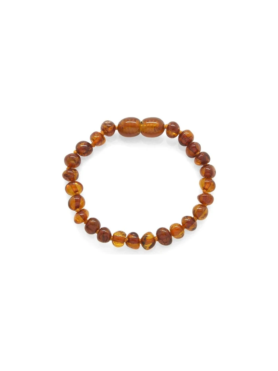 BABYJEM 588 KEHRİBAR BEBEK BİLEKLİĞİ KOYU BAL