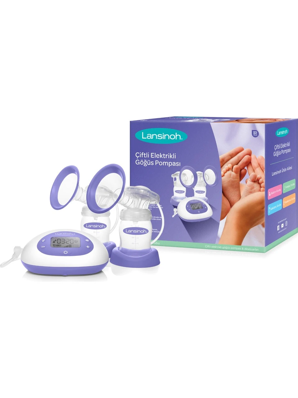 Lansinoh Çiftli Elektrikli Göğüs Pompası