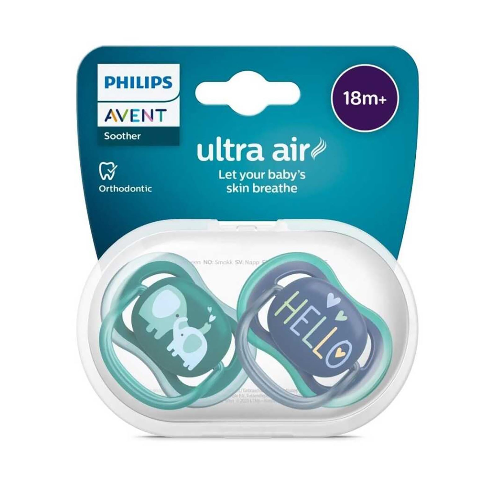 Philips Avent SCF349/18 Ultra Air Emzik 18+ Ay 2'li Paket Erkek İndigo