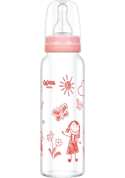 Wee Baby Isıya Dayanıklı Cam Biberon 180 ml