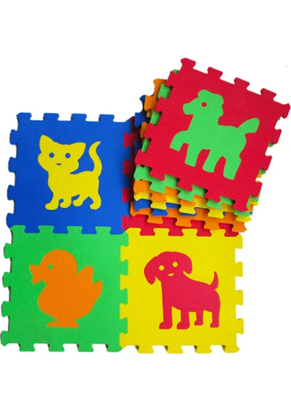 Eva Puzzle Oyun Matı Hayvanlar 7mm 33x33
