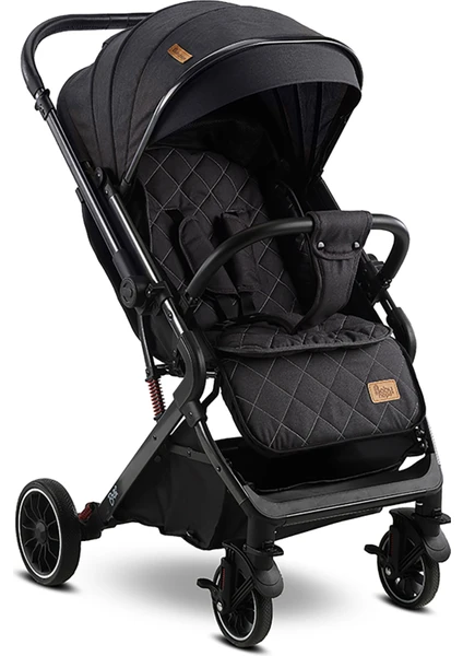 BABYHOPE BELLA ÇİFT YÖNLÜ BEBEK ARABASI SİYAH