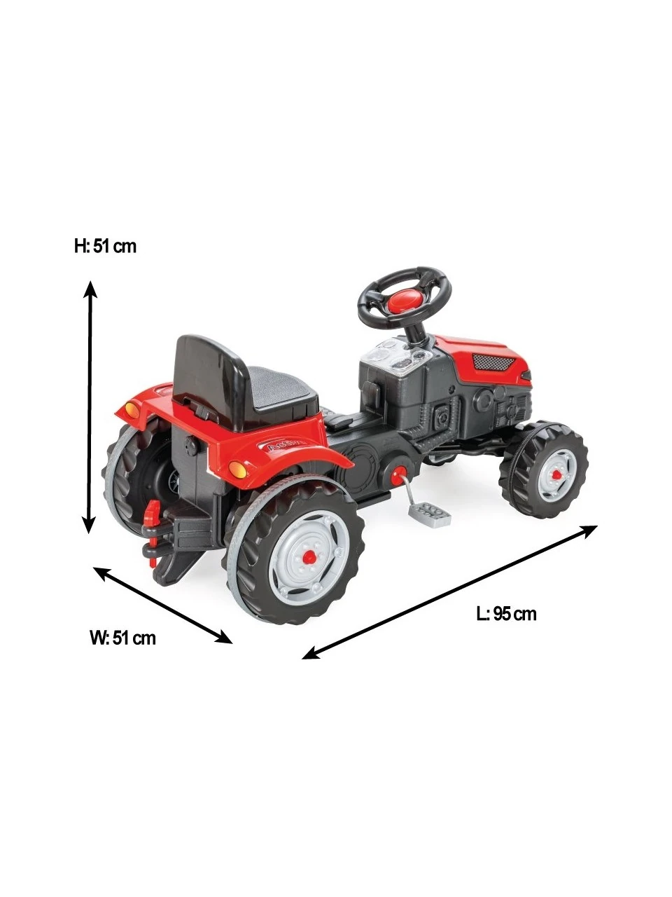 Pilsan Active Pedallı Traktör Kırmızı