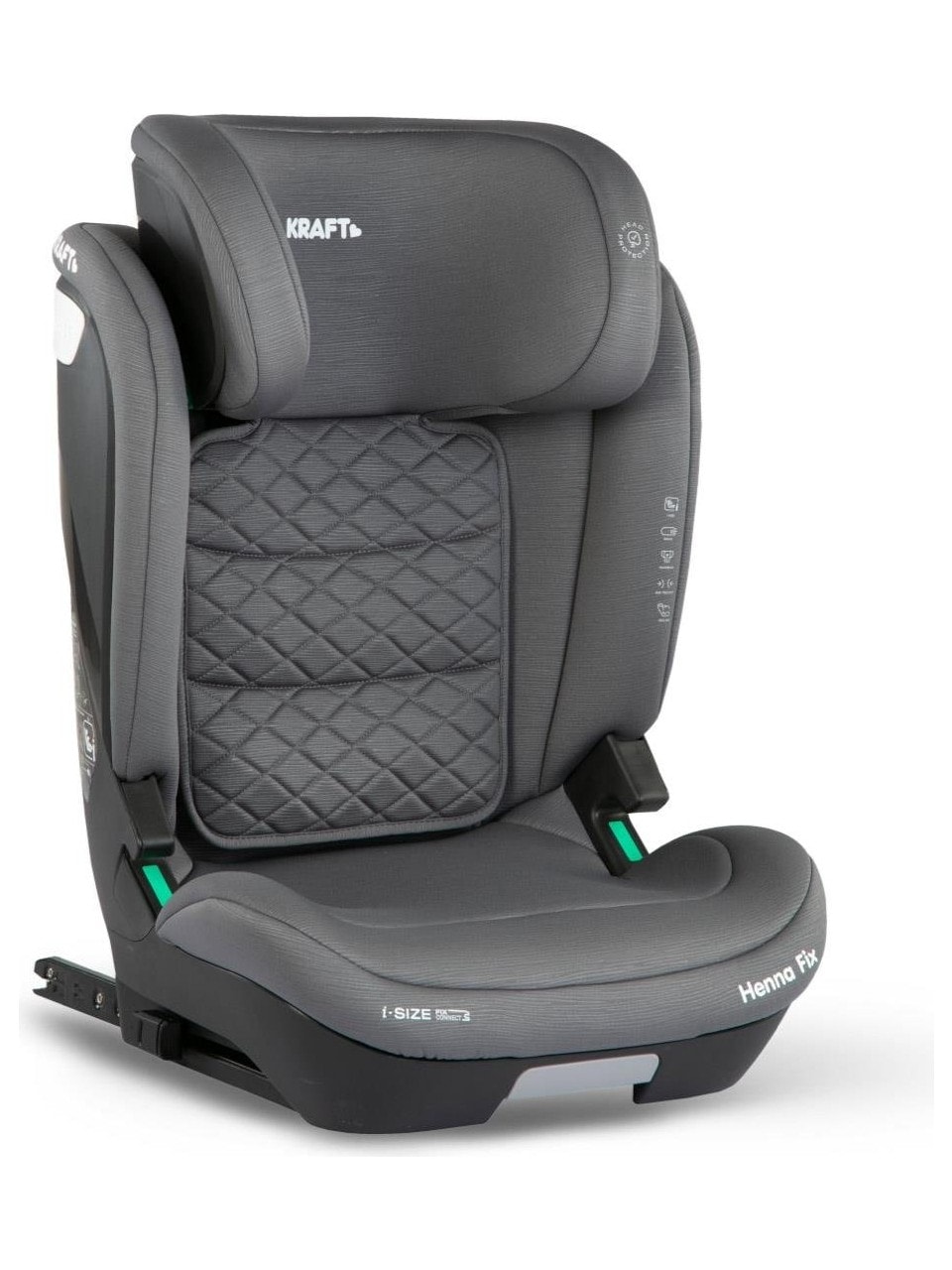 Kraft Henna Fix I-Size Oto Koltuğu 15-36 Kg Grey