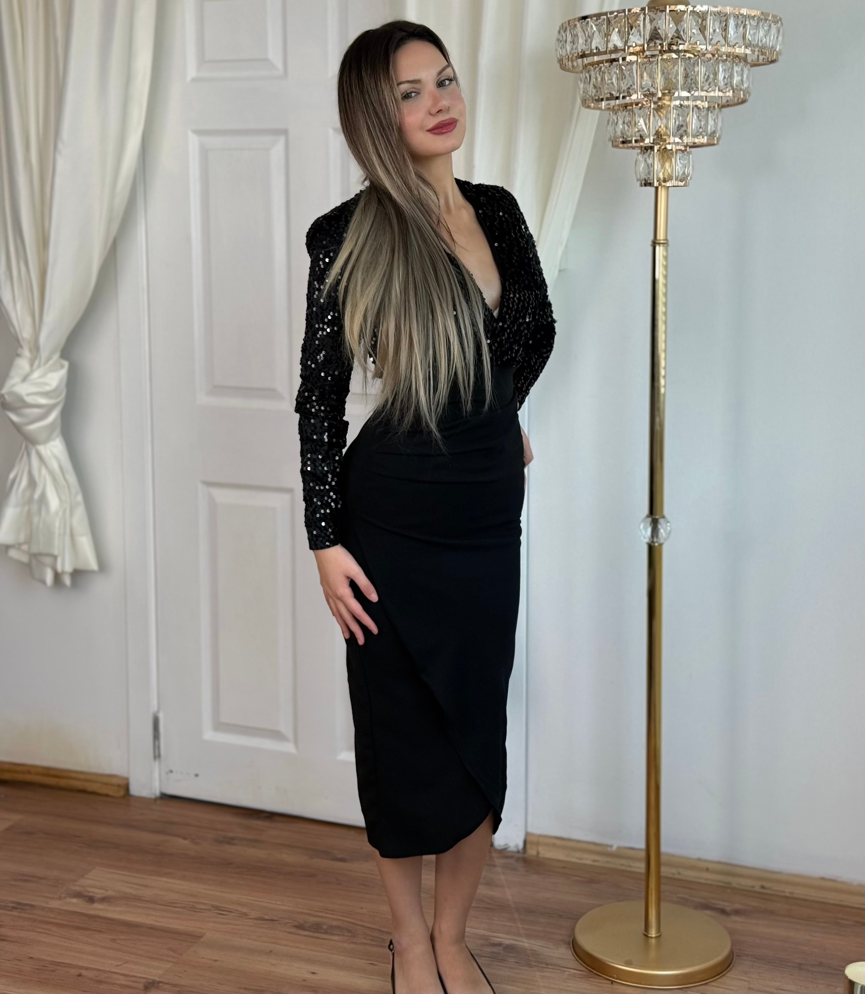 Beryy Payetli Elbise