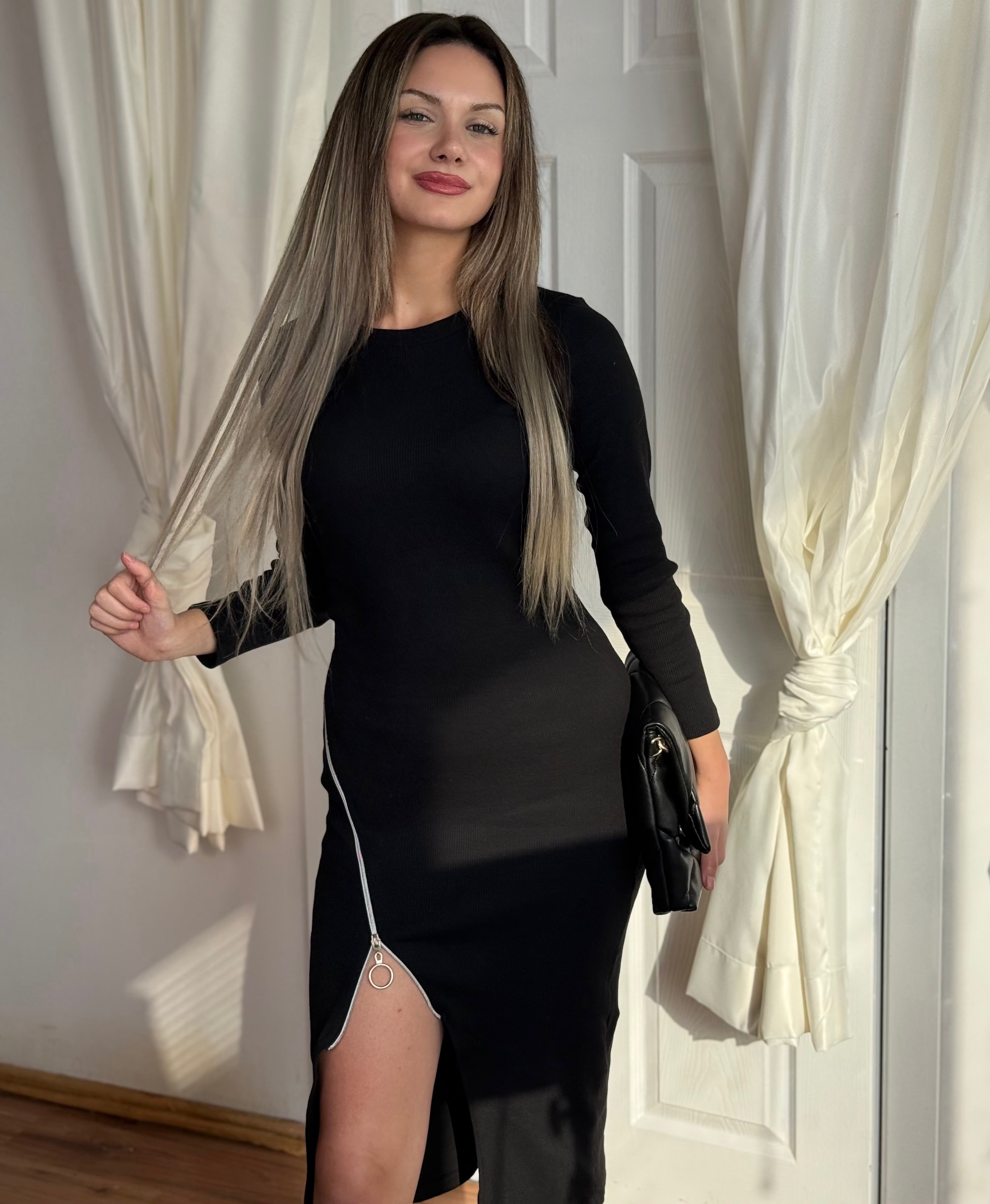 Lores Elbise - Siyah