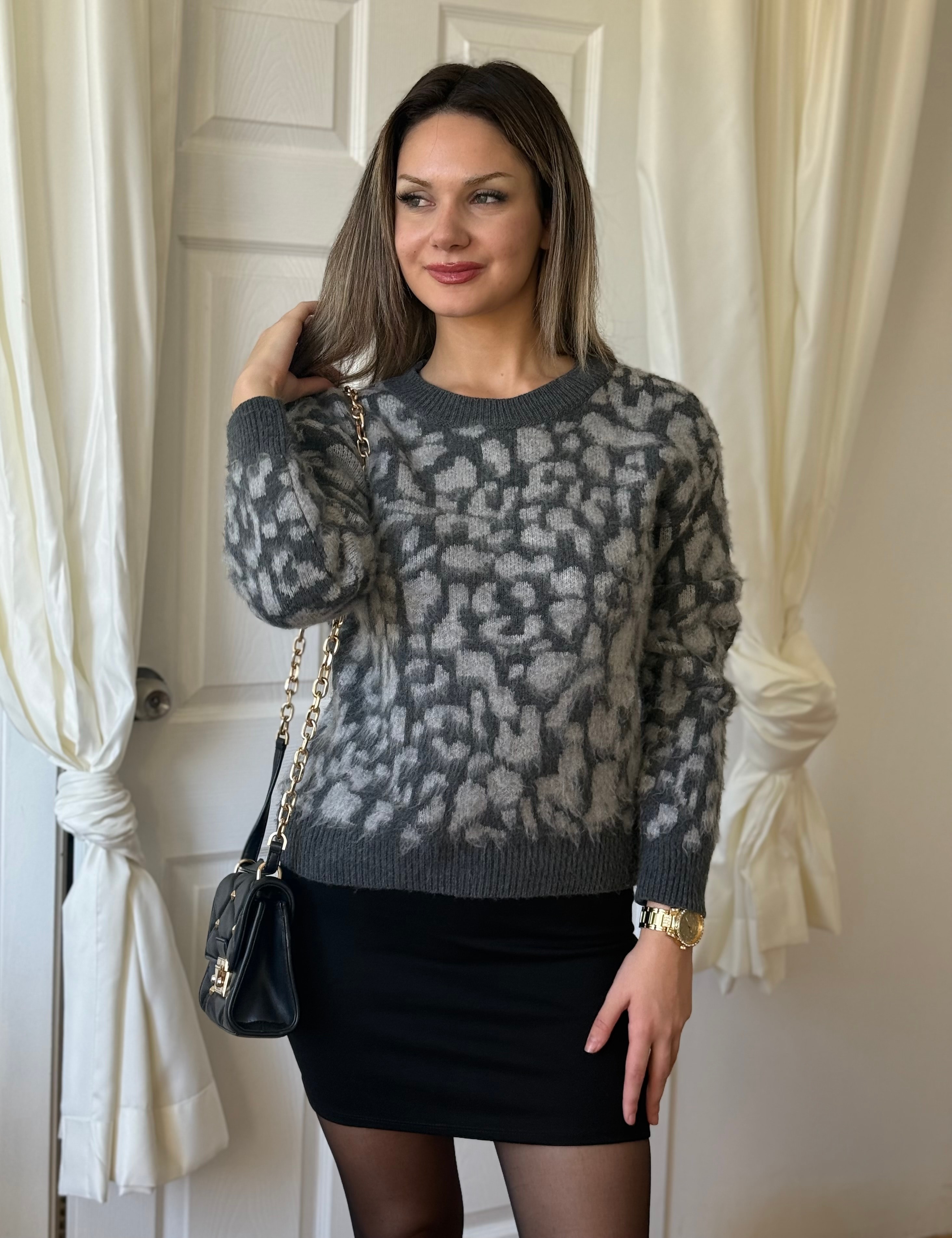 Leopar Desenli Africa kazak