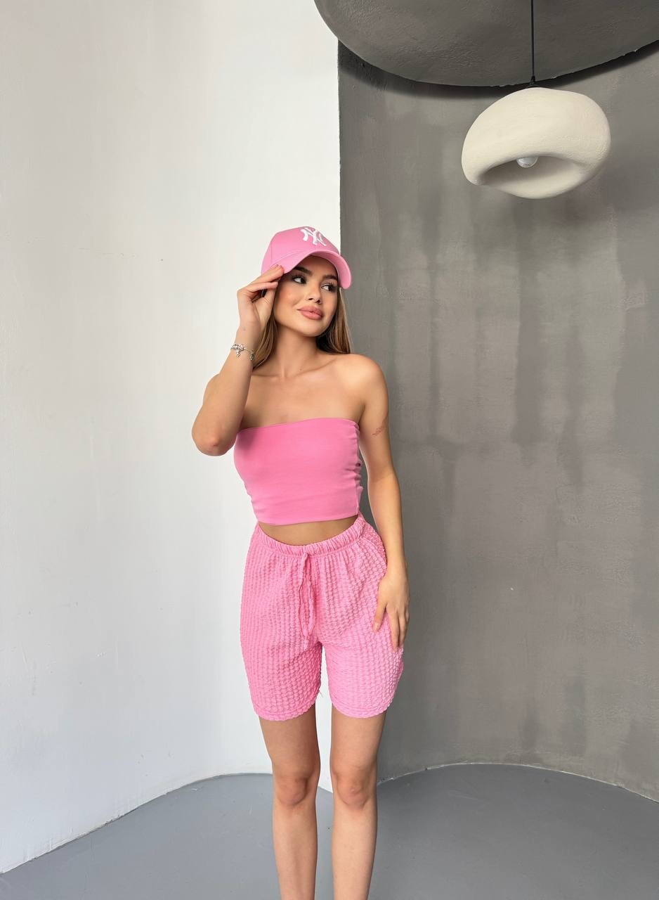Luma Şort - Pembe