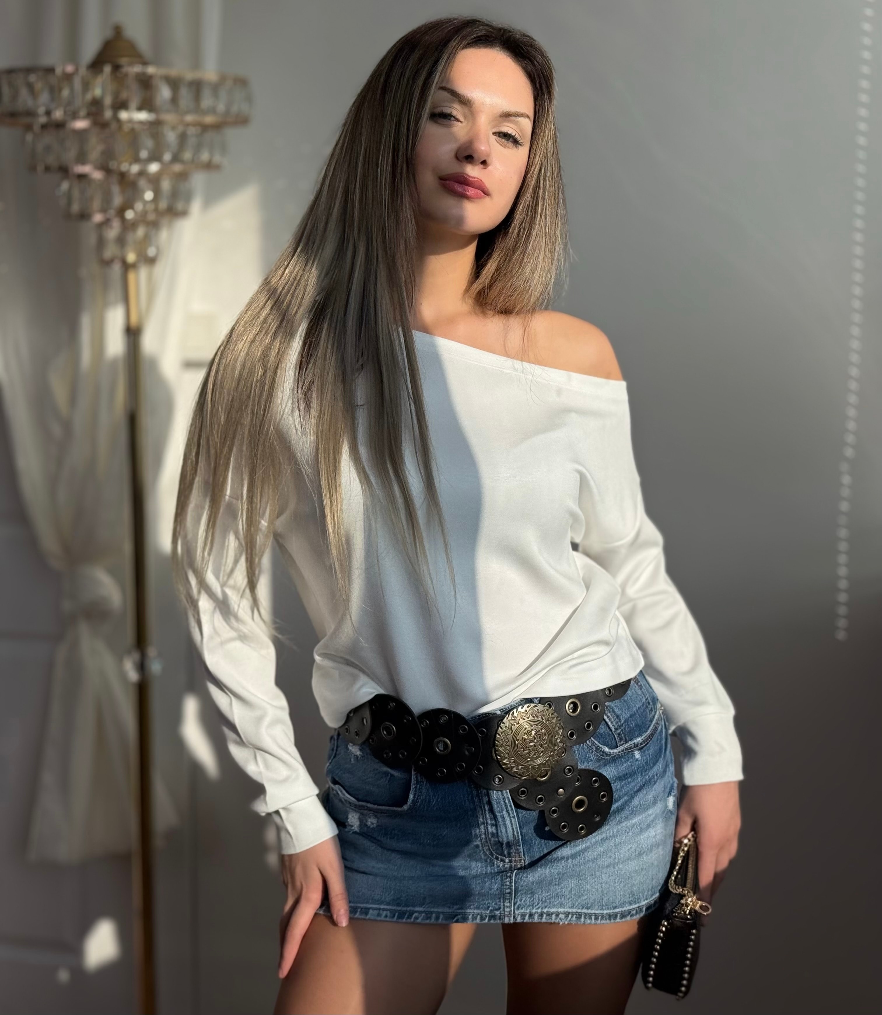 Nuvia Bluz - Beyaz