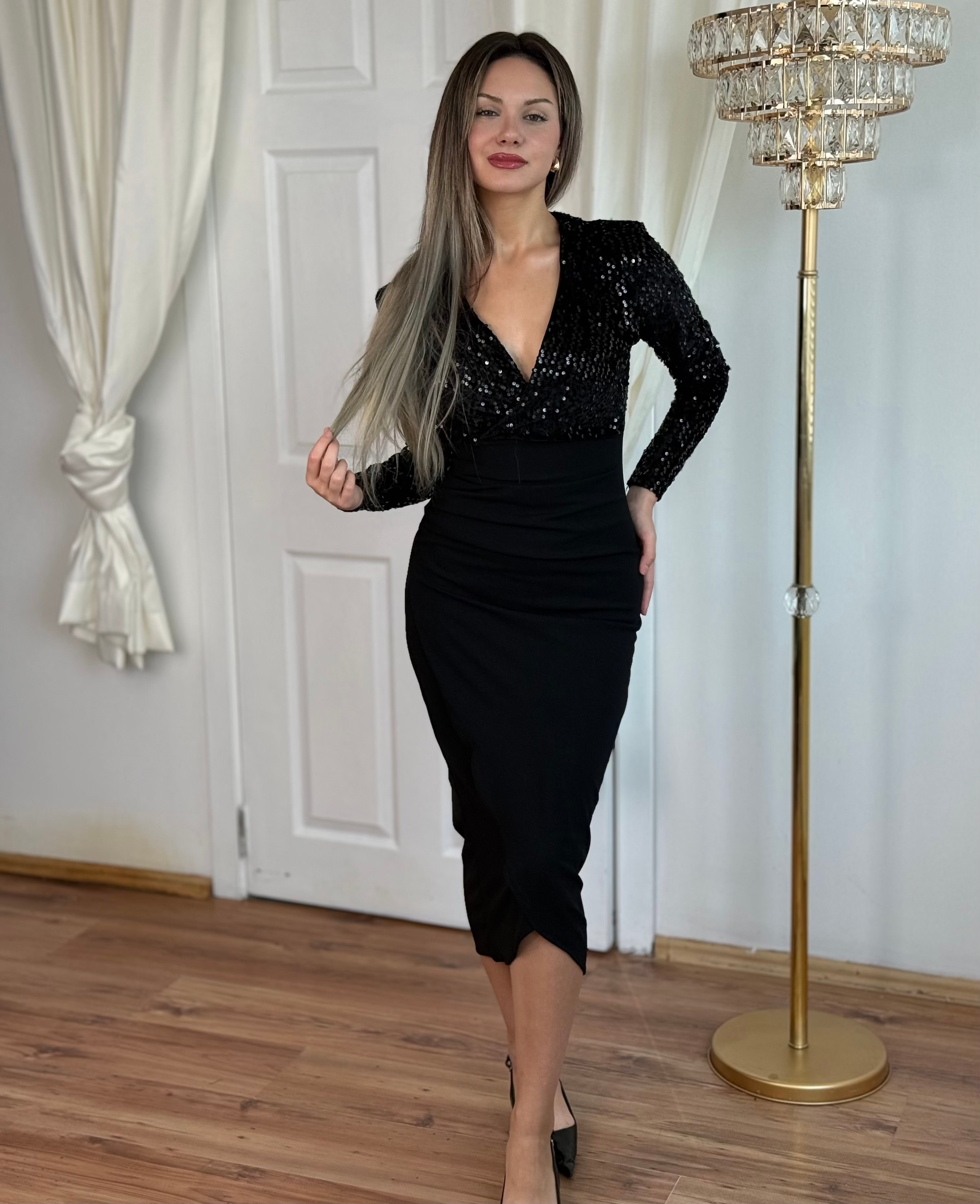 Beryy Payetli Elbise