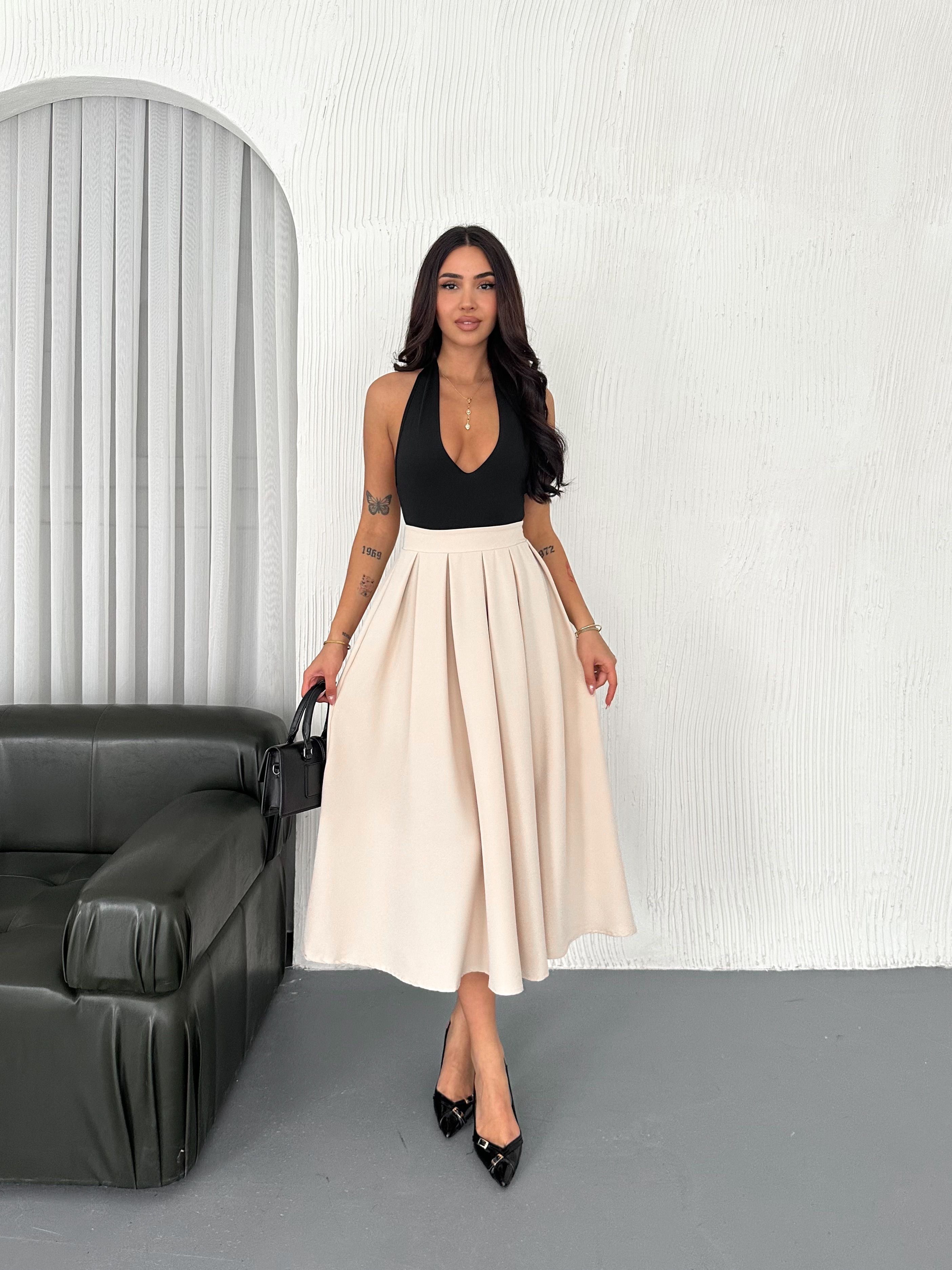 Lolita Piliseli Etek - bej