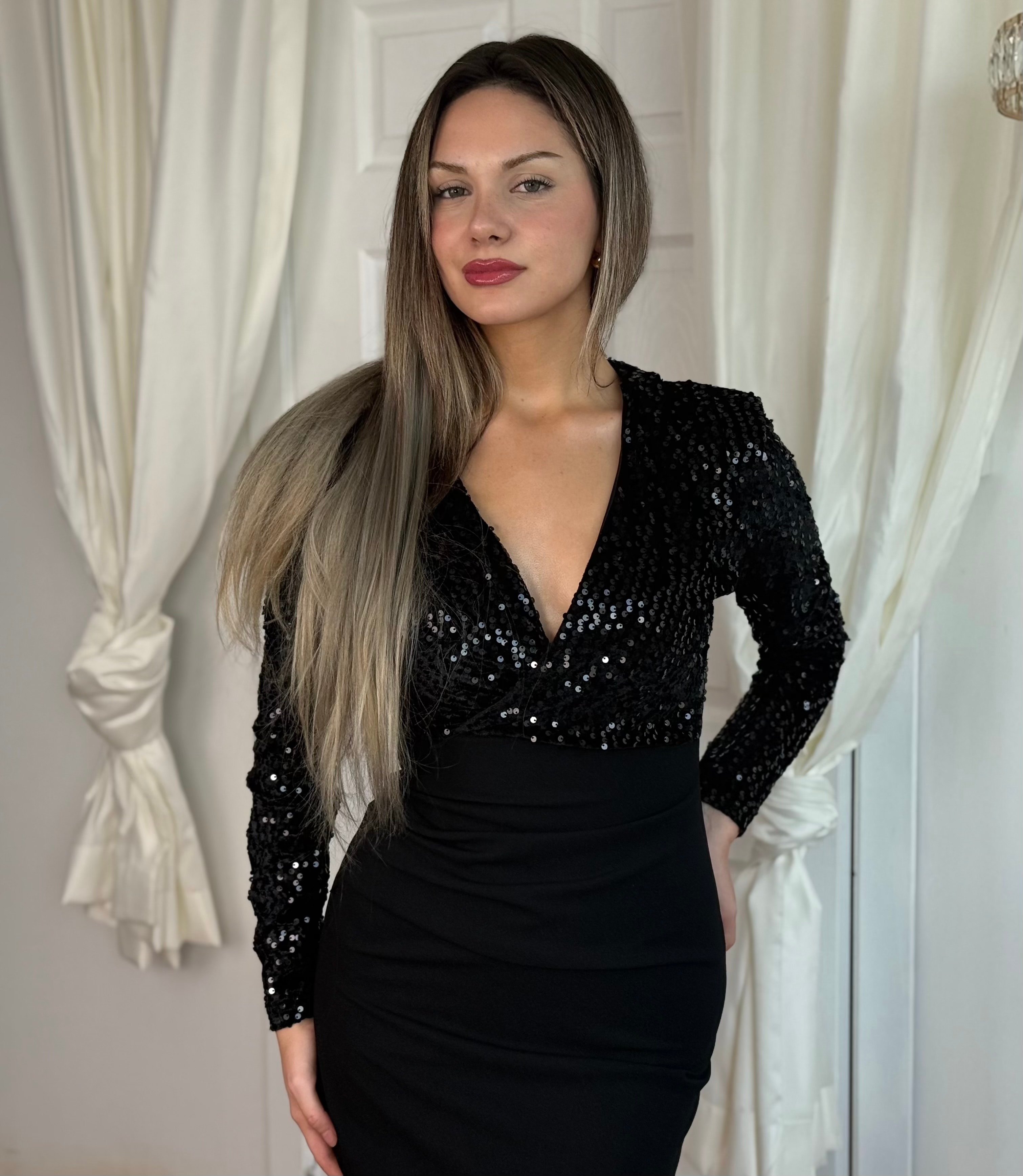 Beryy Payetli Elbise