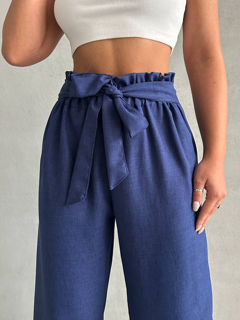 Arya Keten Pantolon - saks mavi