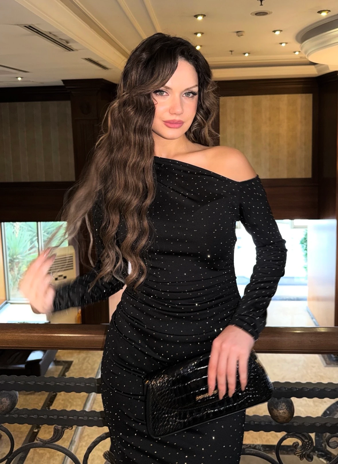 Livia taşlı elbise