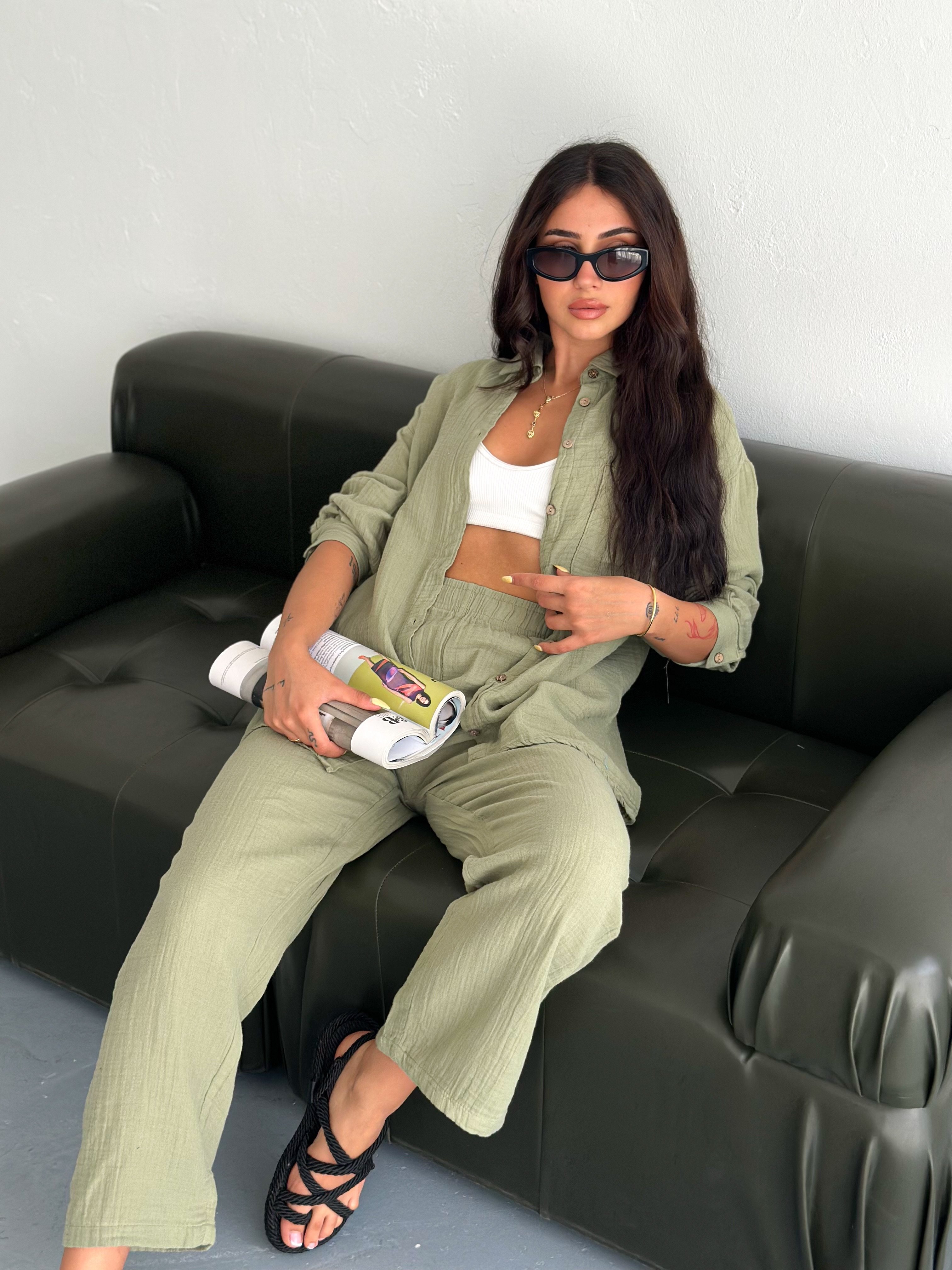 Lucy Gömlek Pantolon Takım