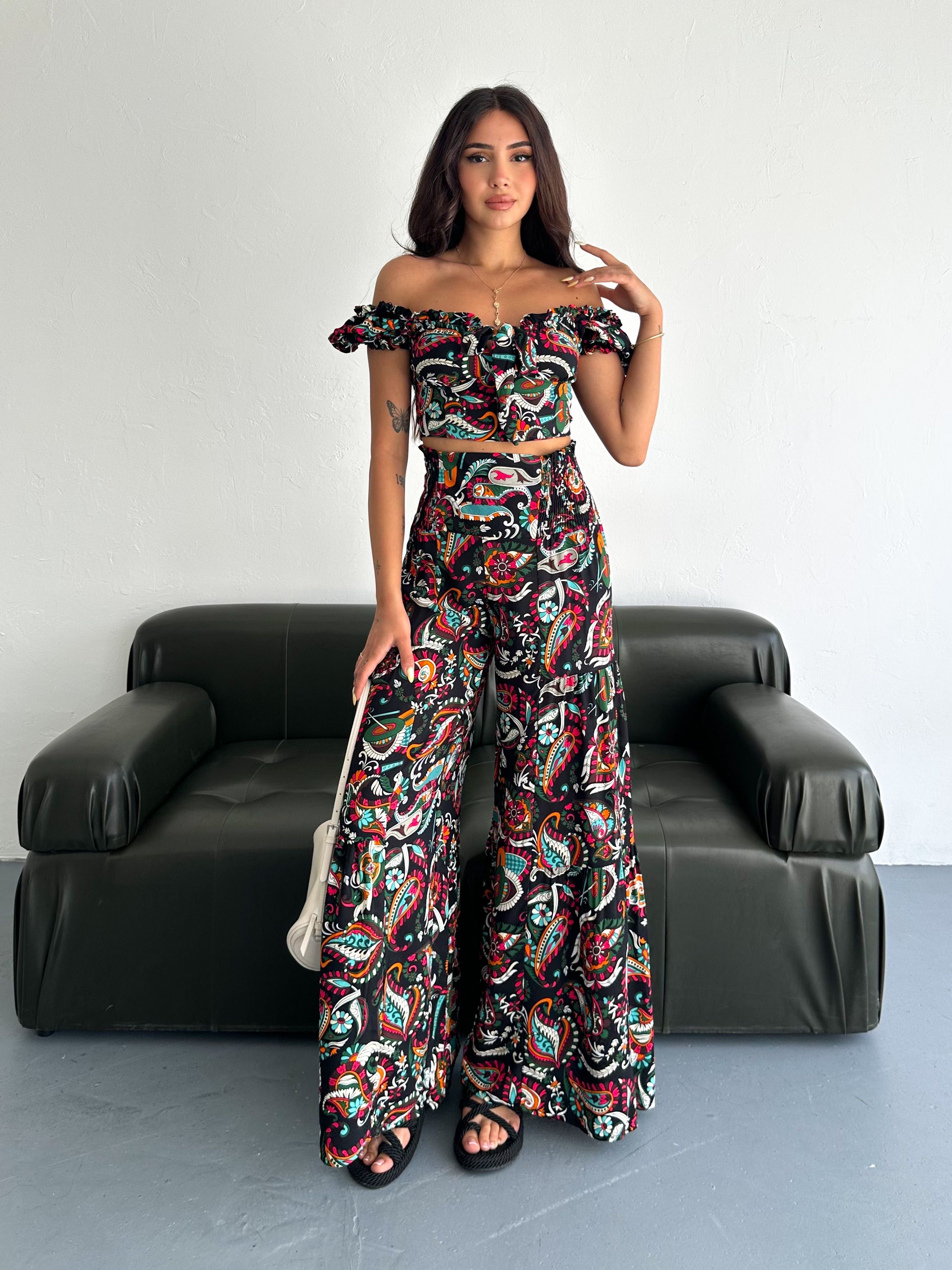 Mara Crop Pantolon Takım