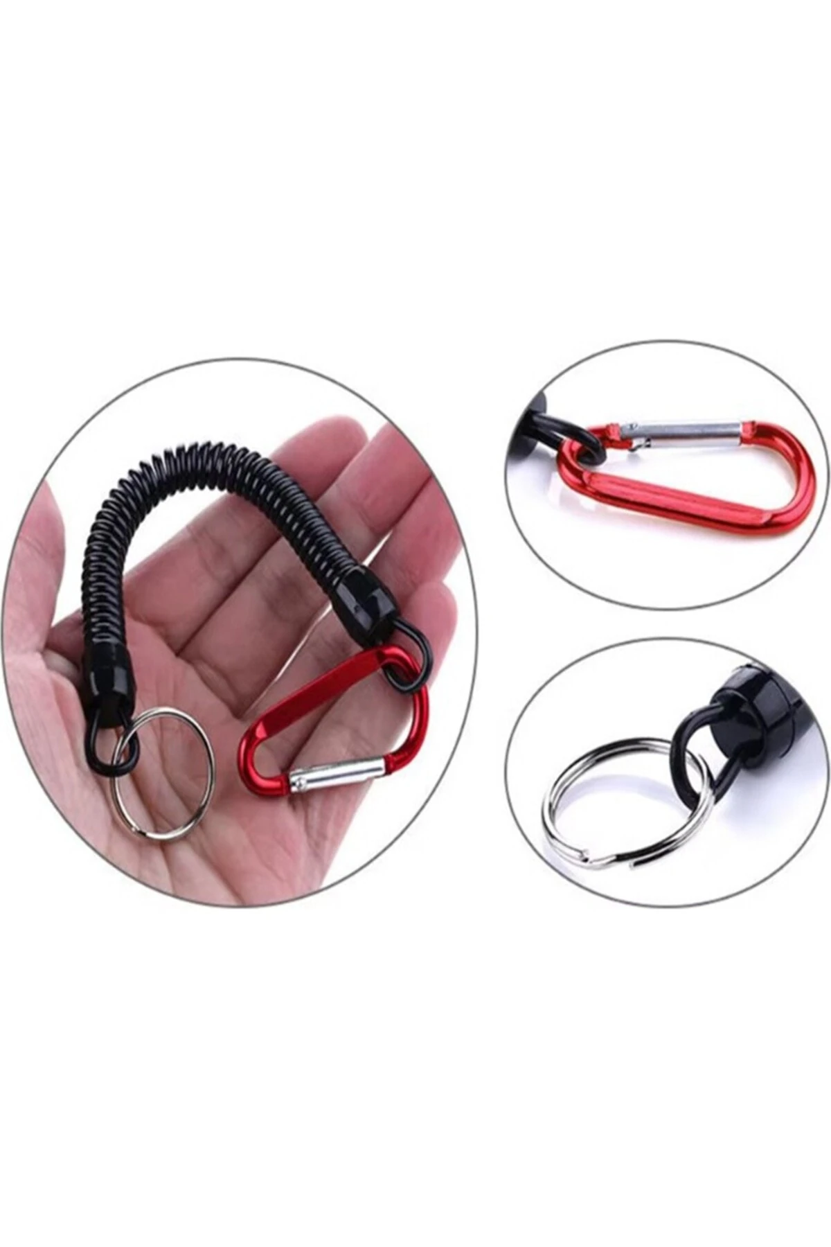 Spiral Karabinalı Holder Takım Askı Aparatı