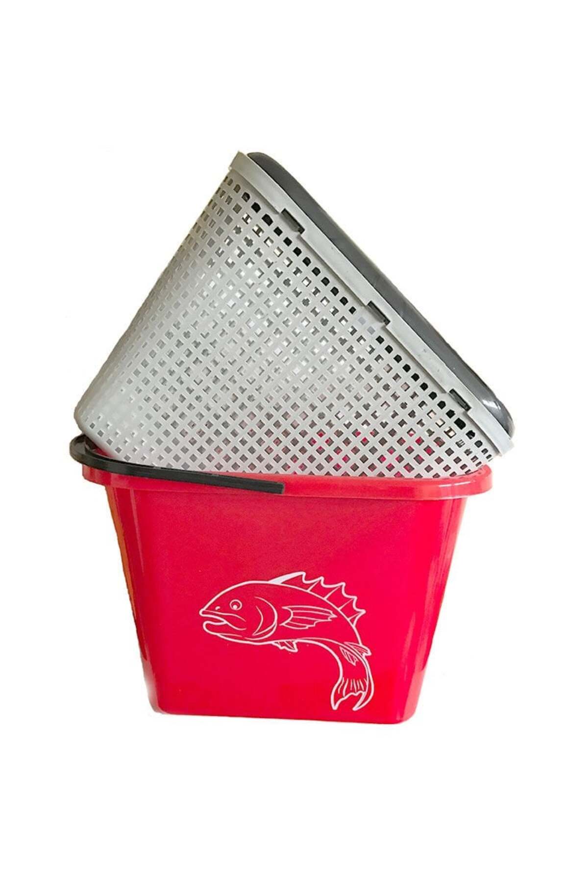 Süzgeç Kafesli Balık Kovası 10Lt.