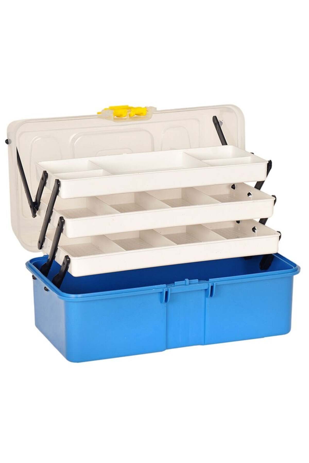 Şeffaf Kapaklı 16'' Balıkçı Alet Malzeme Çantası