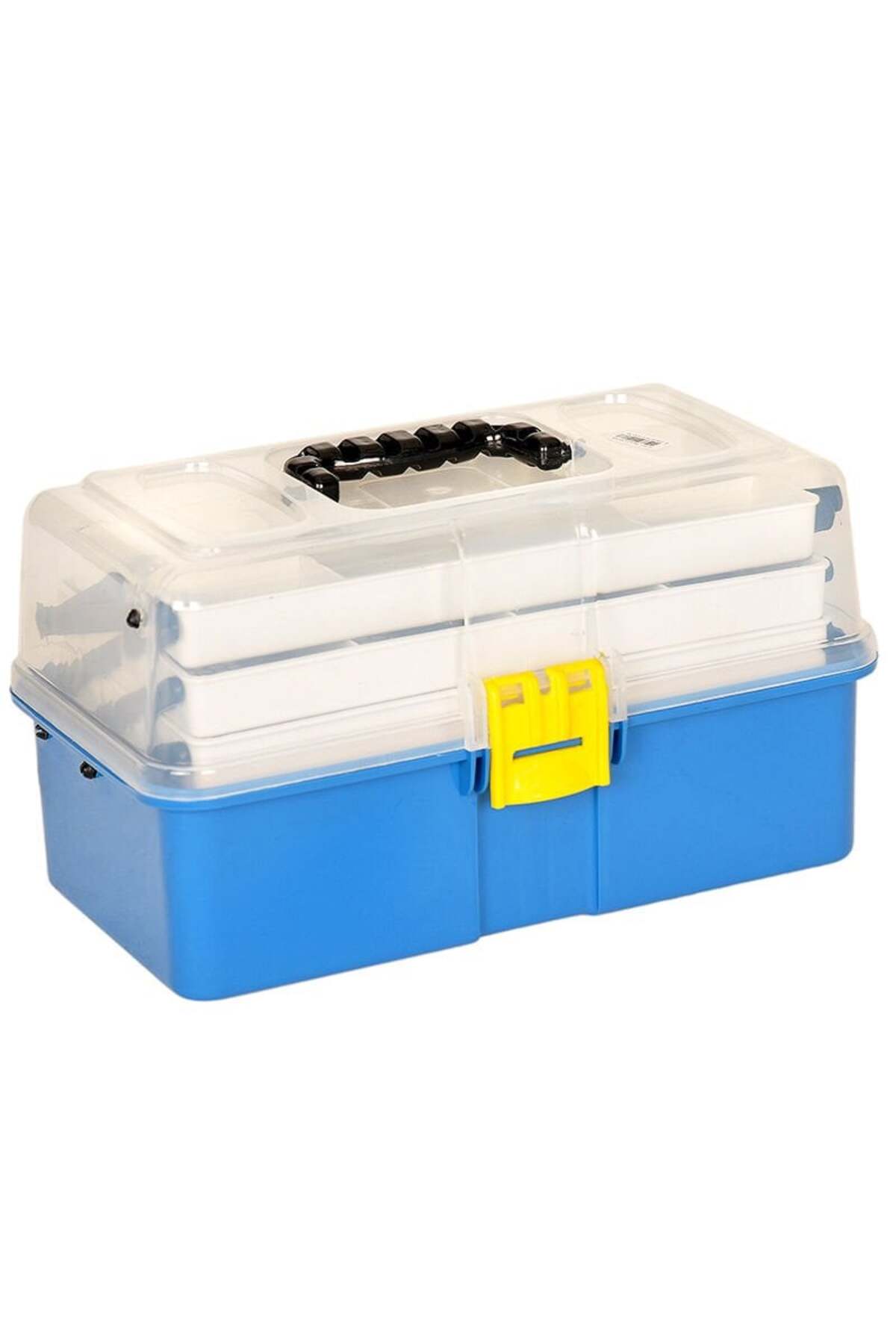 Şeffaf Kapaklı 16'' Balıkçı Alet Malzeme Çantası