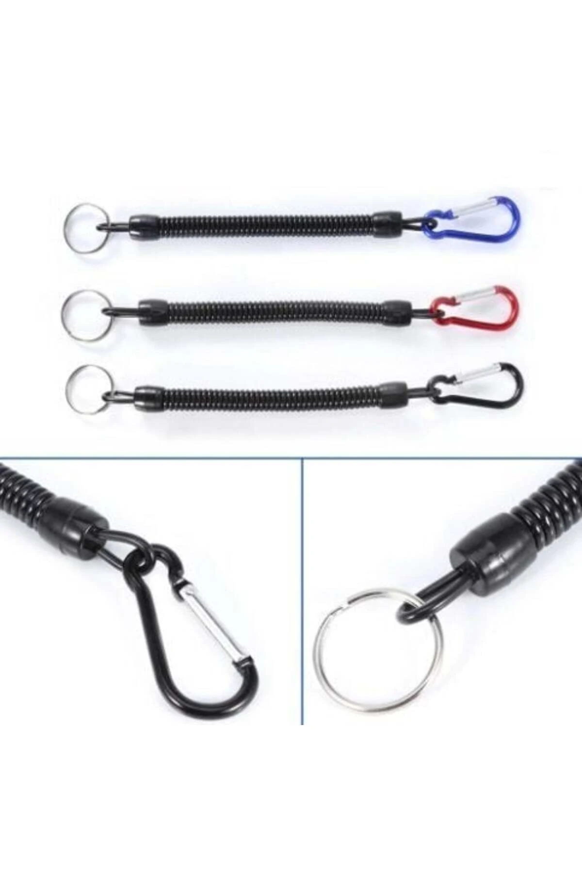 Spiral Karabinalı Holder Takım Askı Aparatı